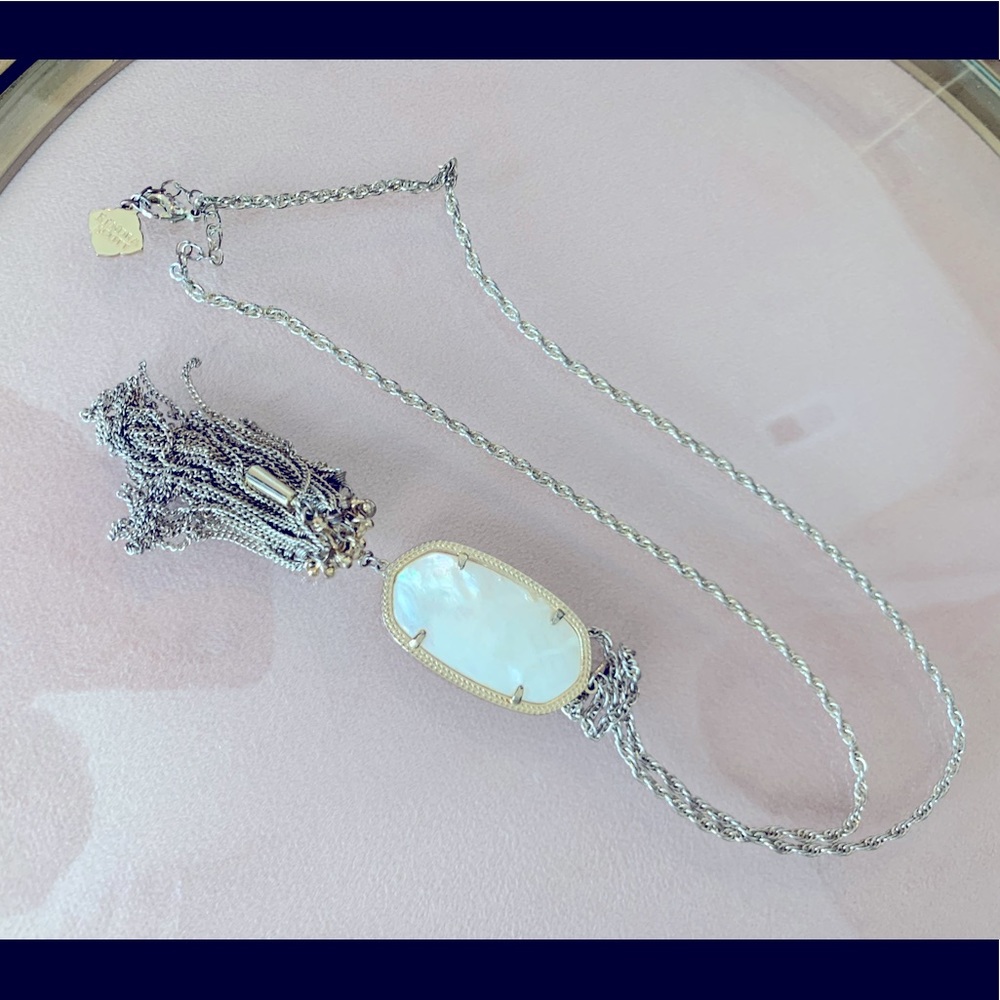 Kendra Scott Rayne Necklace- White Pearl Stone